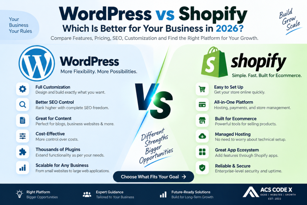 WordPress vs Shopify in 2026